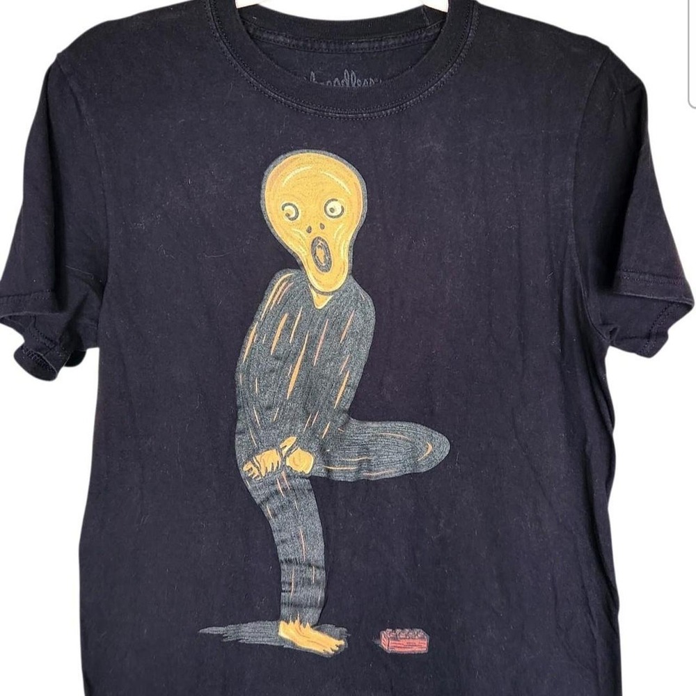 Scream of Pain Toy Brick‎ Parody Graphic Tee Black S Threadless